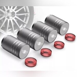 New MINI logo Black Tire Valve Caps, Valve Stem Caps